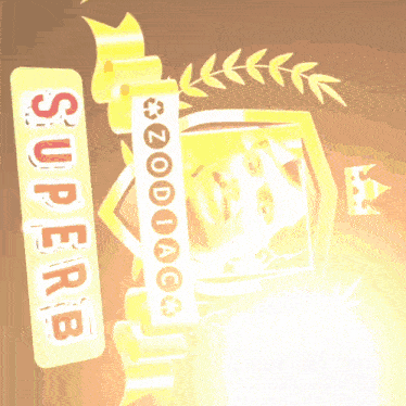 a picture of a man with a banner that says ' super ' on it