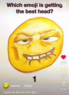 which emoji is getting the best head with a picture of a face