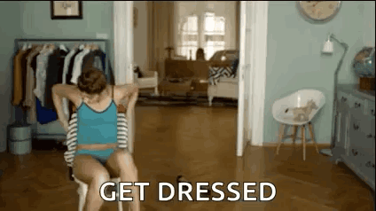 Quickly Getting Dressed GIF