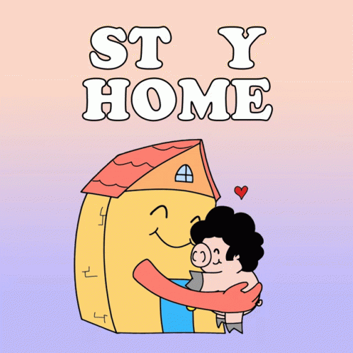 Stay Home Stay At Home GIF - Stay Home Stay At Home Afro Pig GIFs
