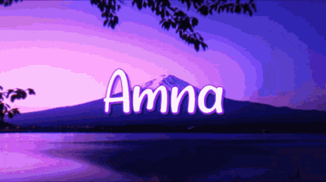 the name anna is displayed on a purple background