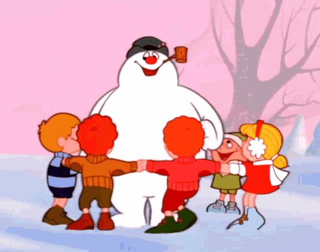 Frosty The Snowman Dance Around GIF