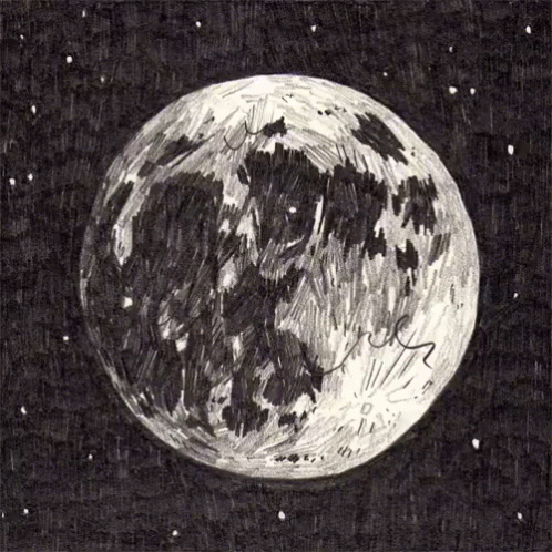 Moon GIF - Moon Full Moon Sketch GIFs