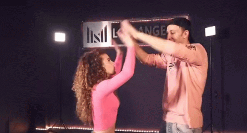 Double High Five Good One GIF - Double High Five Good One High Five GIFs