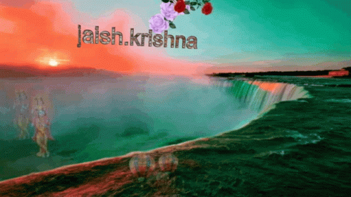 Lord Krishna Fall GIF - Lord Krishna Fall Waterfall GIFs