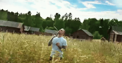 человектанцуетвпшеничномполе Man Dancing In A Wheat Field GIF - человектанцуетвпшеничномполе Man Dancing In A Wheat Field Wheat Field GIFs