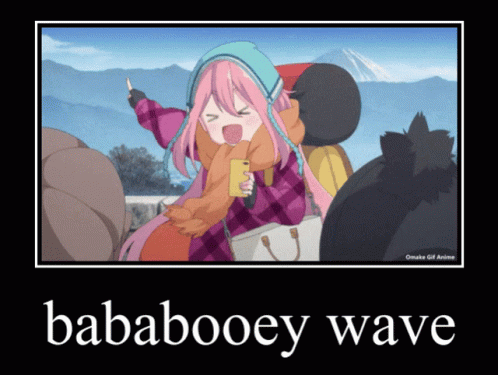 Bababooey Wave GIF - Bababooey Wave Yuru Camp GIFs