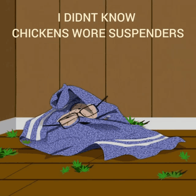 a cartoon of a person laying under a blanket with the words i didn t know