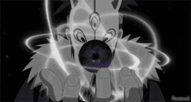 a black and white drawing of a person holding a ball