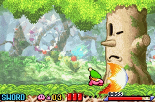 Kirby Nightmare In Dream Land GIF - Kirby Nightmare In Dream Land Wispy Woods GIFs