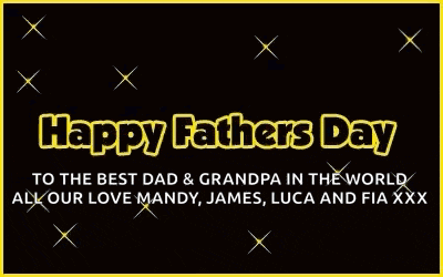 a happy father 's day greeting card that says to the best dad & grandpa in the world