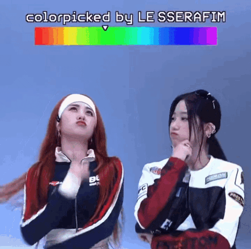Le Sserafim Shinez Rainbow GIF - Le Sserafim Shinez Rainbow K4zubin GIFs