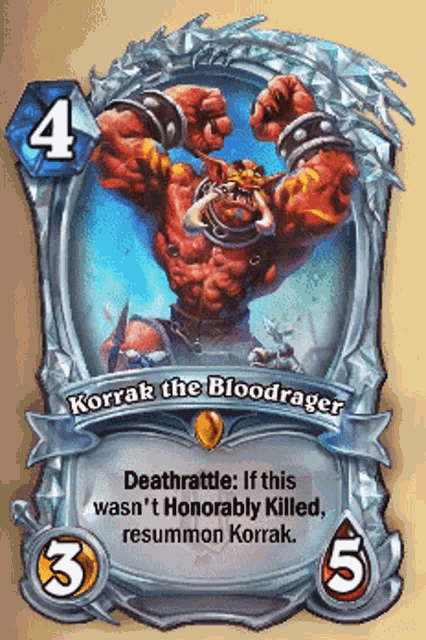 Hearthstone Korrak GIF - Hearthstone Korrak Korrak The Bloodrager GIFs