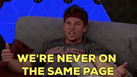 Bbbrett Never On The Same Page GIF