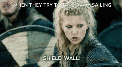 When They Try To Take Away Sailing Sheild Wall GIF - When They Try To Take Away Sailing Sheild Wall Vikings GIFs