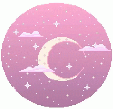 Pixel Art Moon GIF - Pixel Art Moon Clouds GIFs
