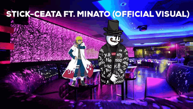 a poster for stick-ceata ft. minato ( official visual )