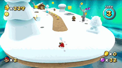 a screenshot of a video game with the number 3 on the screen