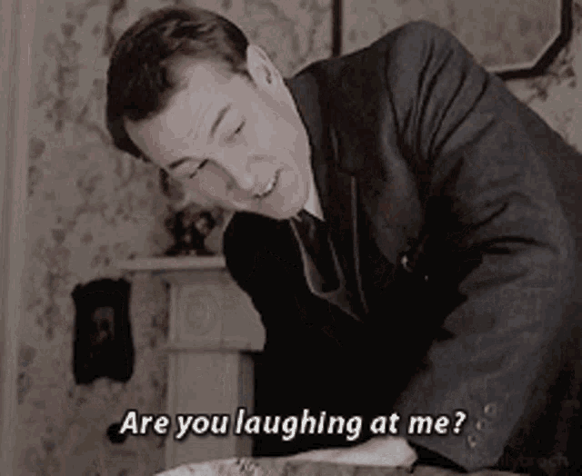 Tobias Menzies Are You Laughing At Me GIF - Tobias Menzies Are You Laughing At Me Are You Laughing GIFs