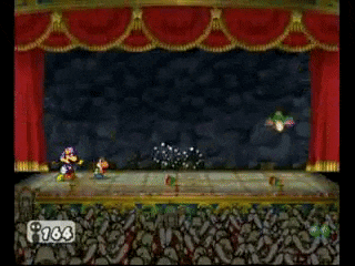a video game screen shows a stage with a score of 1783