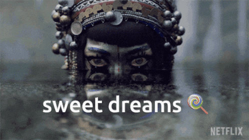 a netflix ad shows a statue in the water