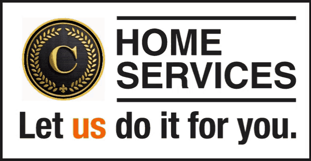 a sign that says home services on it