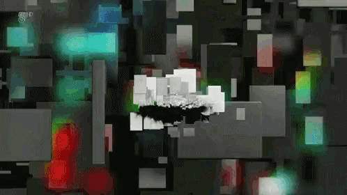a computer generated image with a sd logo on it