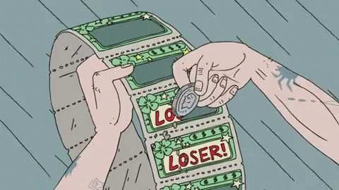 Loser Lottery GIF - Loser Lottery Scratch_off GIFs