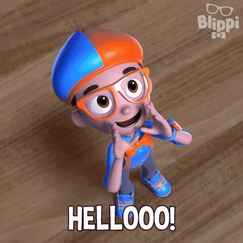Hellooo Blippi GIF - Hellooo Blippi Blippi Wonders - Educational Cartoons For Kids GIFs