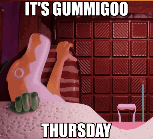 a poster that says it 's gummigoo thursday