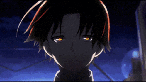 a picture of a boy with the words gojo better written in white letters