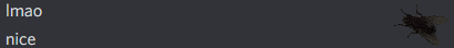 a gray background with the words imao nice visible