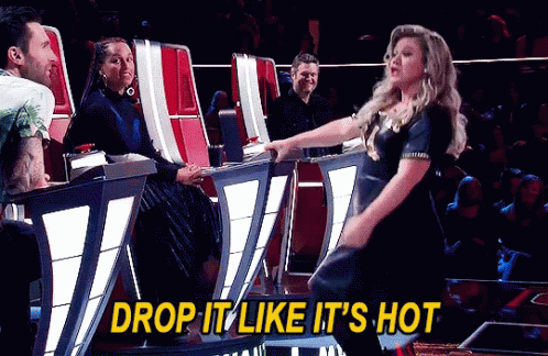 Kelly Clarkson The Voice GIF - Kelly Clarkson The Voice Drop It Like Its Hot GIFs