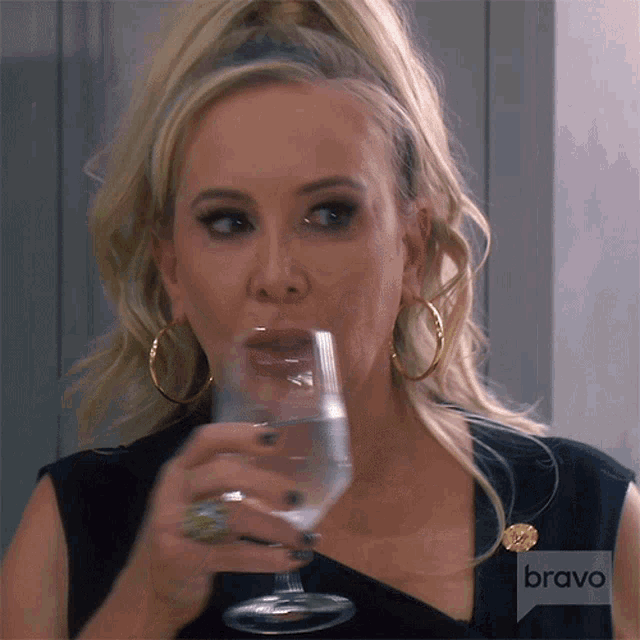 Drinking Water Shannon Storms Beador GIF - Drinking Water Shannon Storms Beador Real Housewives Of Orange County GIFs