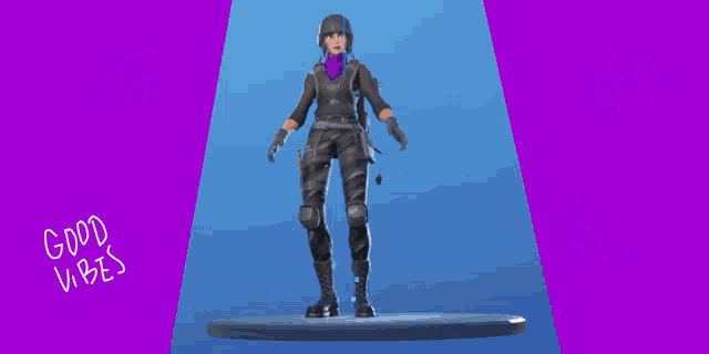 a purple and blue background with a fortnite logo