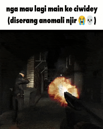a screenshot of a video game with a caption that says nga mau lagi main ke ciwidey ( diserang anomali njir )