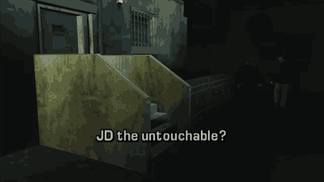 jd the untouchable is displayed in a video game scene