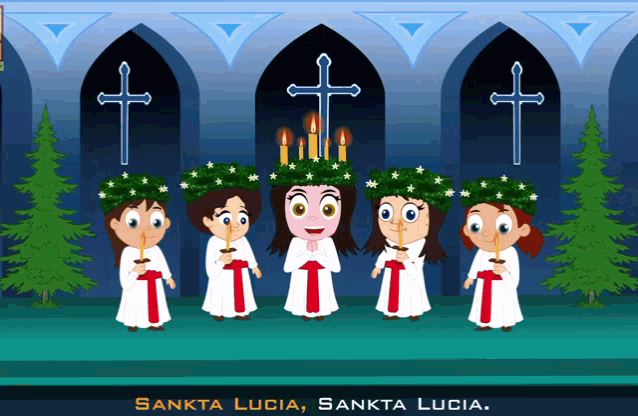 Sankta Lucia Luciatåg GIF - Sankta Lucia Luciatåg Swedish Lucia GIFs
