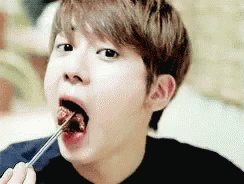 Eating Jin GIF - Eating Jin Heaven GIFs