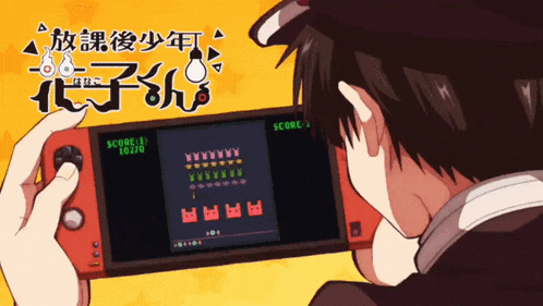 a boy is playing a video game with a score of 10/270