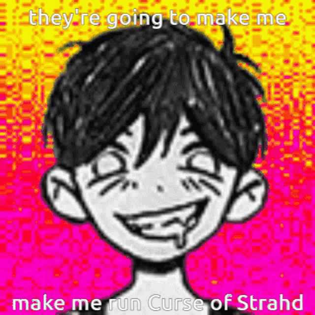 a drawing of a boy with a smiley face and the words they 're going to make me