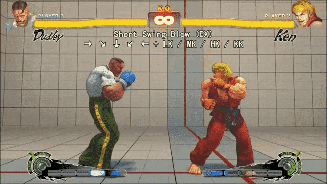 a video game with dudley and ken fighting