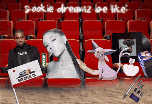 a sookie dreamz be like poster with a man in a suit