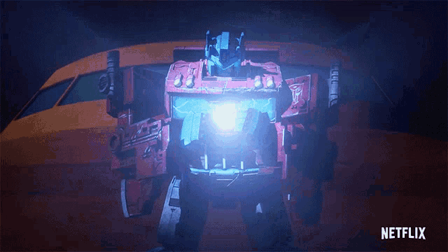 a transformer with a netflix logo on the bottom right