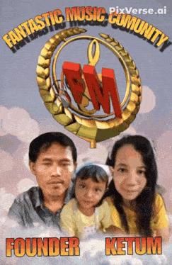 a poster for fantastic music community shows a family