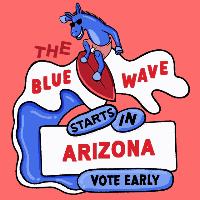 The Blue Wave Starts Vote Blue GIF