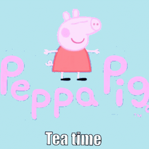 Peppa Pig Tea Time GIF - Peppa Pig Tea Time Drink GIFs