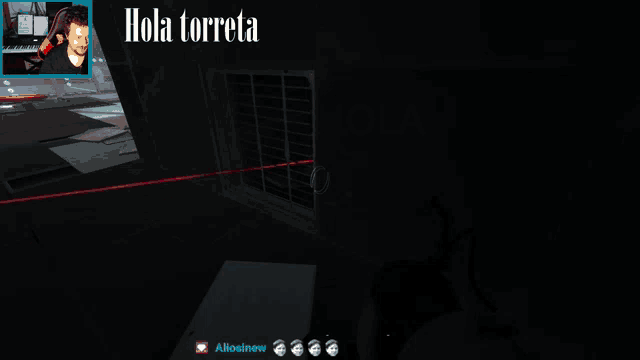 a screen shot of a video game with hola torreta written on the top