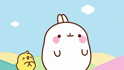 a cartoon of a rabbit wearing a sombrero and a shirt with flowers on it
