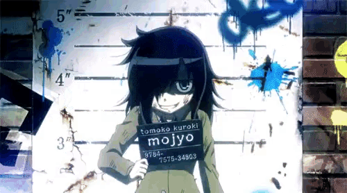 a picture of a girl with the name mojyo on her mug shot